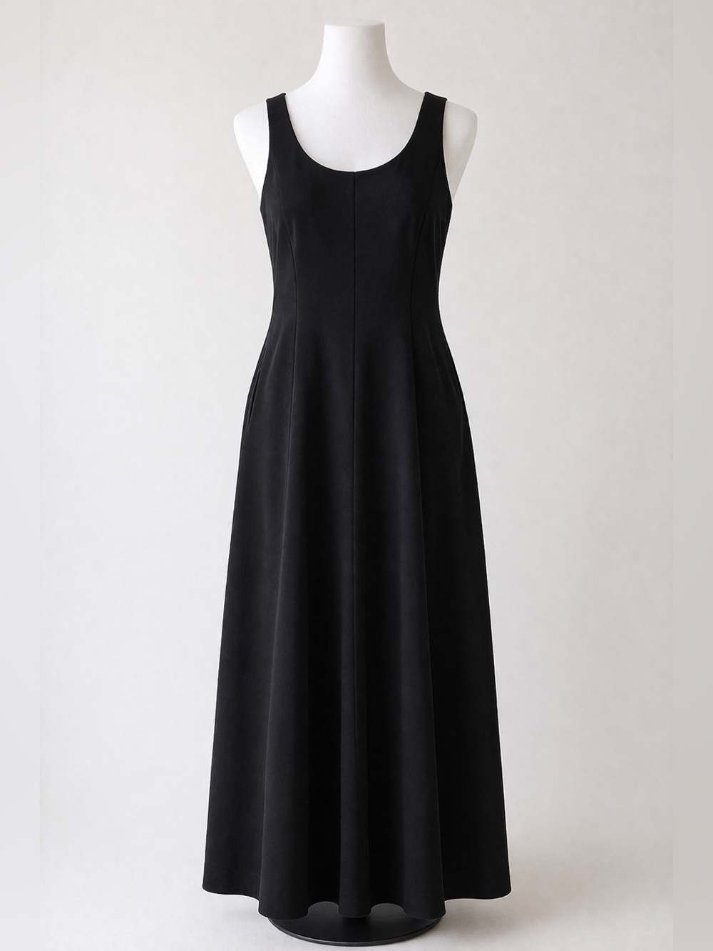 a new day Black Maxi Dress Sleeveless Scoop Neck